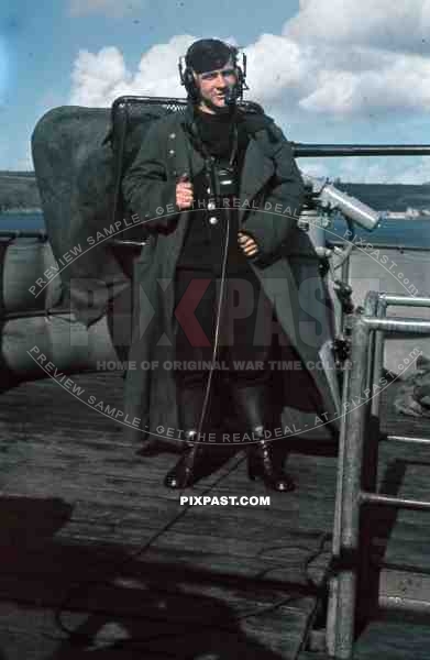 Kriegsmarine radio operator on a warship at the french Atlantic coast 1941