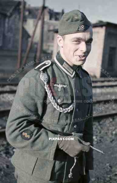 Leipzig Main train station Hauptbahnhof medical officer whistle 1941