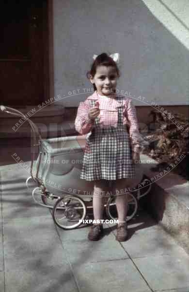 little girl with her doll