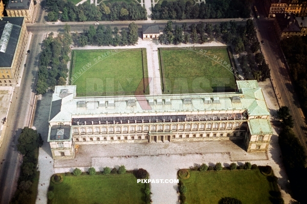 Luftschiff LZ 130 Graf Zeppelin II over Alte Pinakothek Munich Bavaria 1938