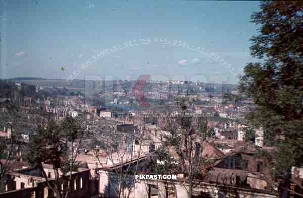 Luftwaffe Field Division 2nd Lufllotte bombed damaged destroyed town houses near Smolensk 1942