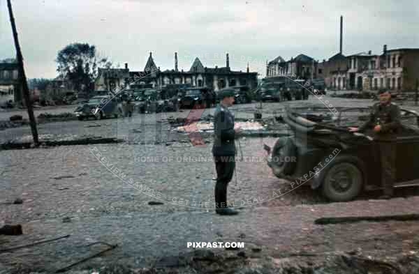 Luftwaffe Field Division 2nd Lufllotte, FliegerKorp 2, Russian front, 1942, motorised column, halftracks, truck, Bindewald,