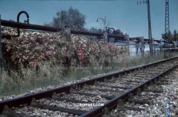 Luftwaffe Flak Bordeaux France 1941 Flak Regiments 45, 1. Batterie gemischte Flak Abteilung 923, Feldpost L.35139, rail track oil