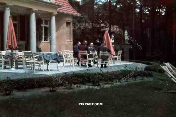 Luftwaffe officers at a restaurant in Bad Saarow, Germany 1939