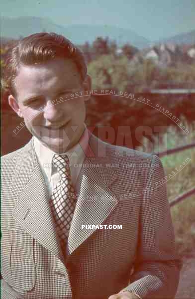 man in suit in Salzburg, Austria 1940