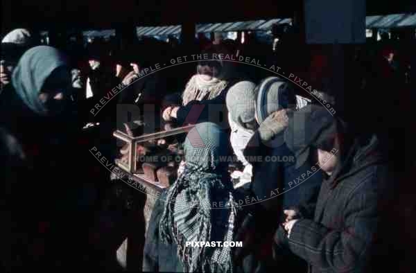 market in Pleskow, Russia 1943