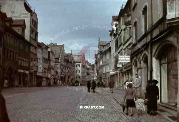 Maximilianstrasse in Lindau am Bodensee, Germany ~1942