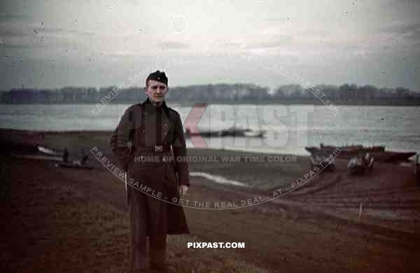 Military River Bridges constructed in France 1940.  4th Panzer Division.