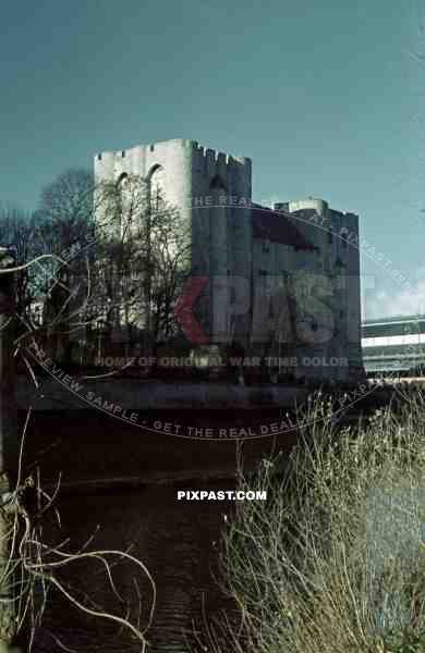 Niort France 1941, Quai de la PrÃ©fecture, Niort Mountain. 22nd Panzer Division.