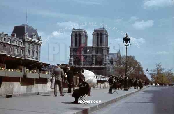 Notre Dame in Paris, France 1940