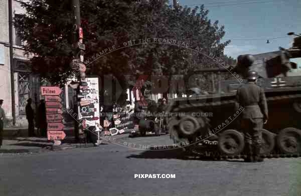 Panzer in Kramatorsk, Ukraine 1942, 9th Panzer Division,