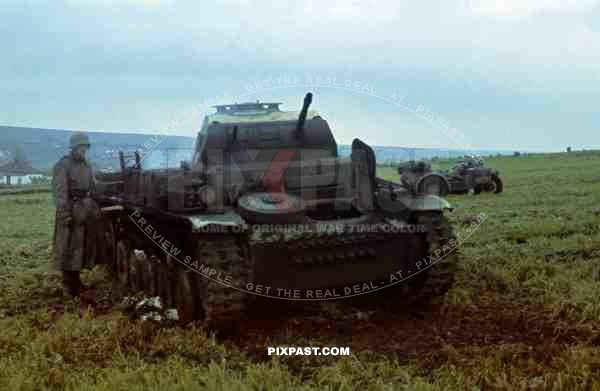 Panzer Tank, Panzer 2, Ausf F, Cherson, Russia, 1942, 22nd Panzer Division, 204th, Panzer Regiment,