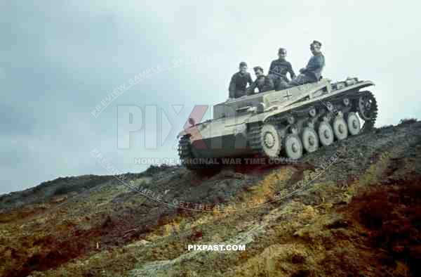 Panzerkampfwagen II, Panzer 2 Tank, turretless training model. Wehrmacht training ground. Germany. 1940. School.