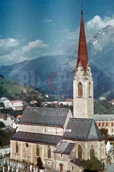 parish church in Landeck, Austria 1941 , Pontlatz Kaserne