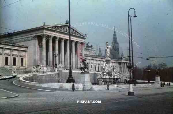 Parliament Building, Vienna, Austria 1938