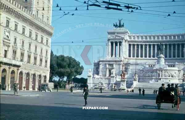 Piazza Venezia in Rome, Italy