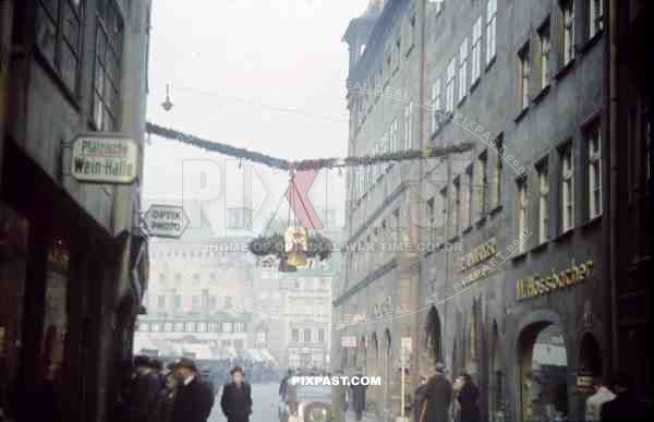 Plobenhofstrasse near the market place of Nuremberg, Germany 1940