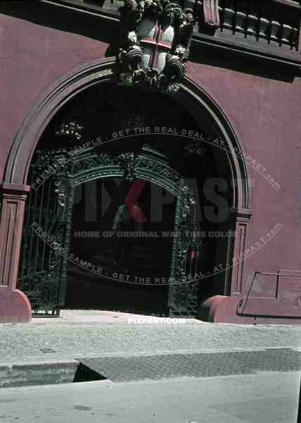 pompous gate in Freiburg im Breisgau, Germany 1939