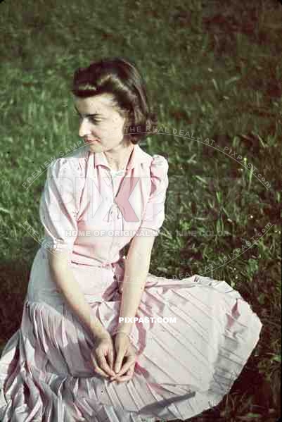 portrait of a young lady in Freiburg, Germany 1939