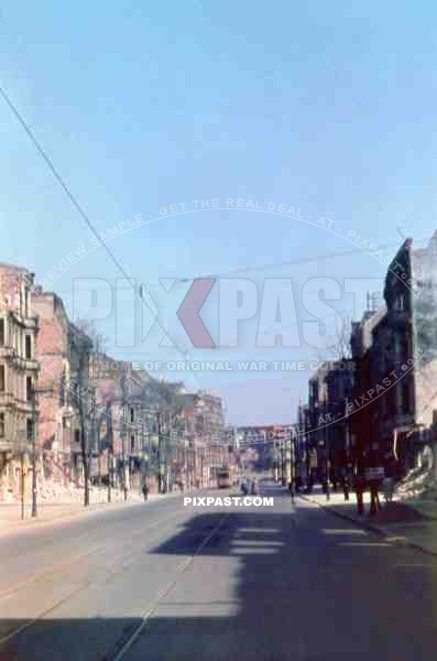 Potsdamer Strasse. Direction Potsdamer Platz. Destroyed Berlin City 1946