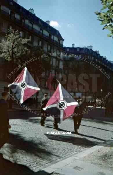 PPF, French Popular Party, Parti Populaire FranÃ§ais, Paris, 1942, Fascist French Political Party, Rally, Parade.