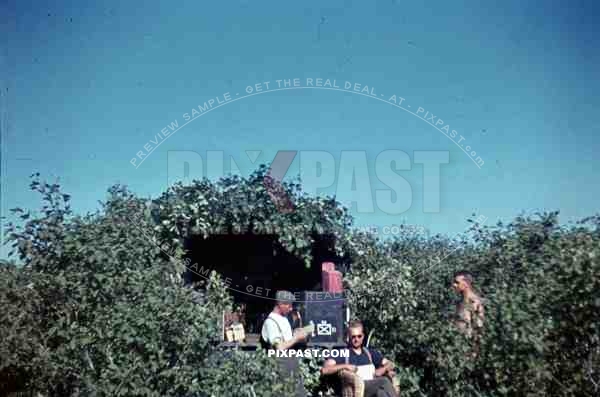 radio truck signals sun glasses camo lorry russian summer  19th Panzer Division Heeresgruppe Mittle 1941