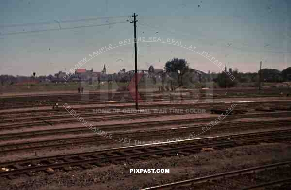 railway yard in Thorn, Poland 1940