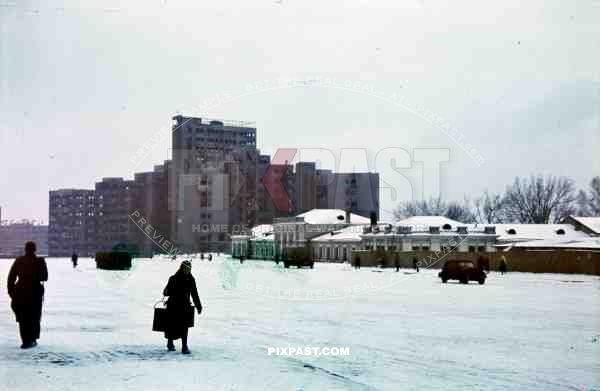 Red Square, Dzerzhinsky Square, Kharkov, Kharkiv, 1941, 94. Infantry Division, Swords, Meissen, Signal corp, Radio, Funk,