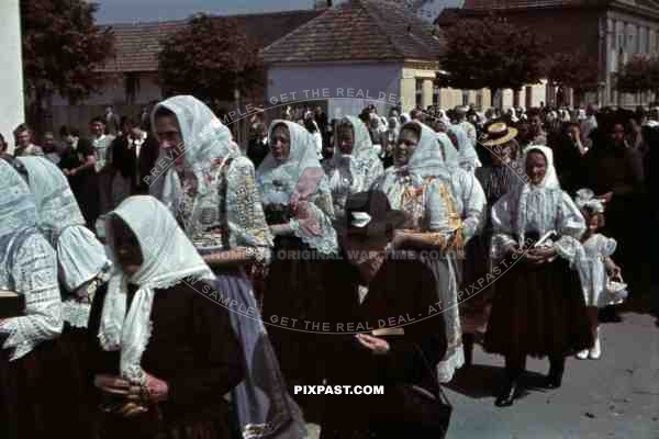 religious parade in Stefanikova, Slovakia ~1942