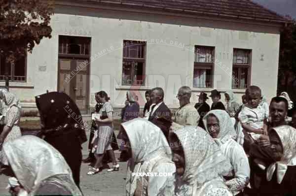 religious parade in Stefanikova, Slovakia ~1942