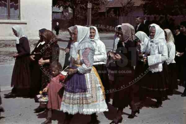 religious parade in Stefanikova, Slovakia ~1942