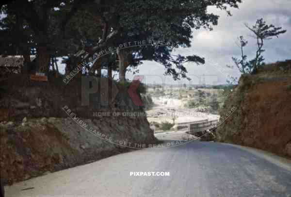 Road in Okinawa, Japan 1946