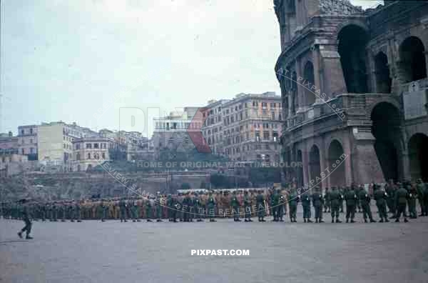 Rome Italy 1944 Captured POW American Colosseum camo Darby