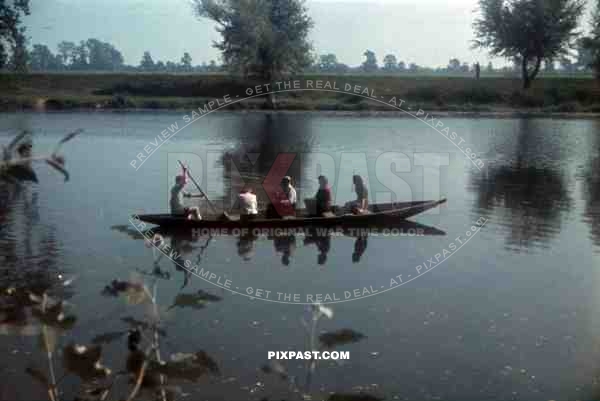 rowing boat near Warsaw, Poland 1940