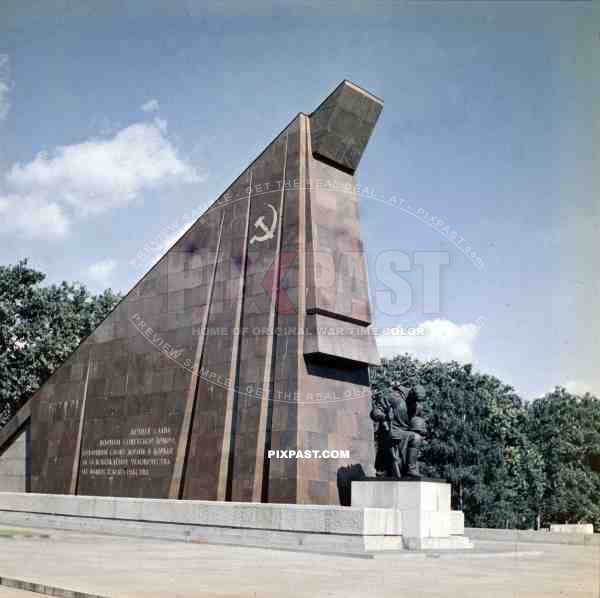 russian war memorial in Berlin, Germany ~1949