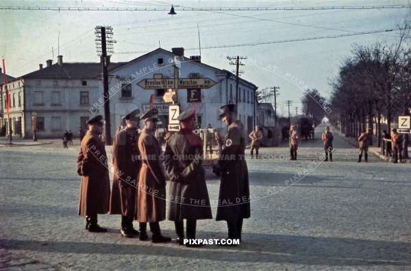 SA SS Lotz Ghetto Poland 1942.  parade salute Schmalz Kurt Greiser Arthur 