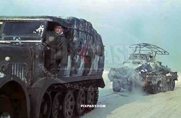 SdKfz 7 halftrack, Sd.Kfz. 232, Don, Tschir, 1943, 22nd Panzer Division