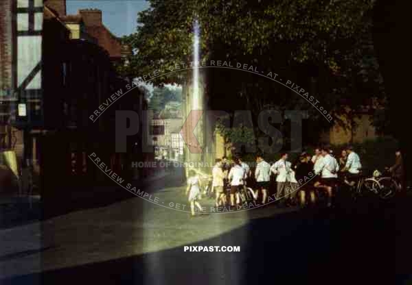 Severn Side Street in Bewdley, England ~1944