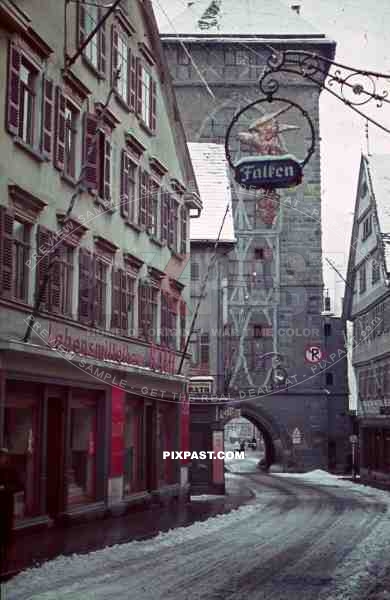 shopping street, Salzburg, Austria 1940