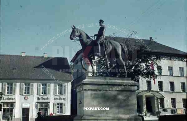 Sigmaringen - Reiterstandbild des FÃ¼rsten Leopold von Hohenzollern, Memorial, Statue 1936