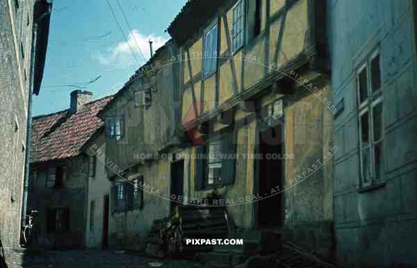 small street in MorÄ…g, Poland 1940