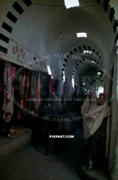 Souq al-Mushir Market, Tripoli, Libya, 1942, German Afrika Korp