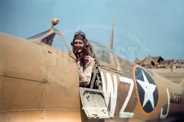 Spitfire Mk V (trop) WZ-J JL237. Gentleman Jim. 309th Fighter Squadron of the 31st Fighter Group USAAF. Sicily 1943.