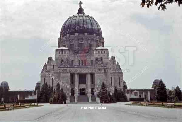 St. Charles Borromeo church at Vienna Central Cemetery, Austria 1939