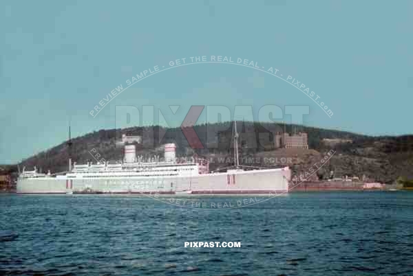 Stavangerfjord Norge Cruise Liner. Oslo Norway May 1940. The Norwegian-America Line.