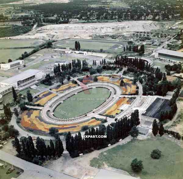 summergarden at the fairground in Berlin-Charlottenburg, Germany ~1949