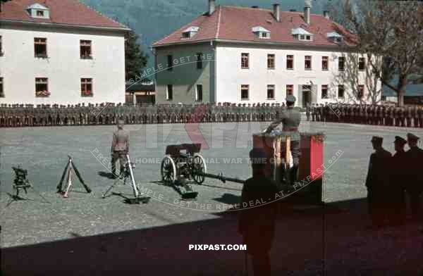 swearing-in ceremony in Landeck, Austria 1941, Pontlatz Kaserne