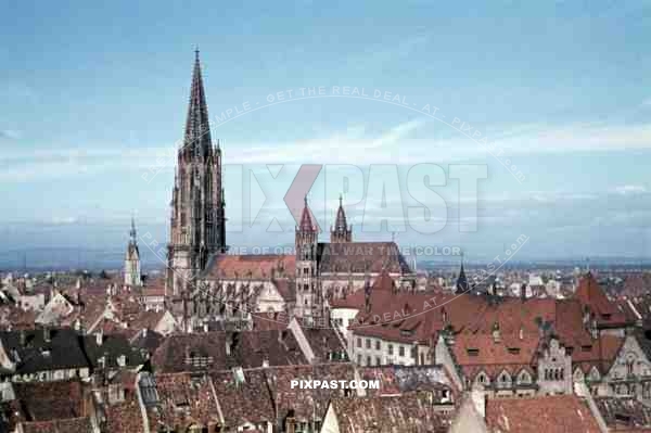 the cathedral in Freiburg, Germany 1939