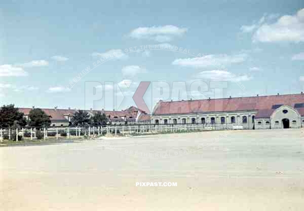 The Hussar barracks (Husarenkaserne) in Bautzen, Germany 1939