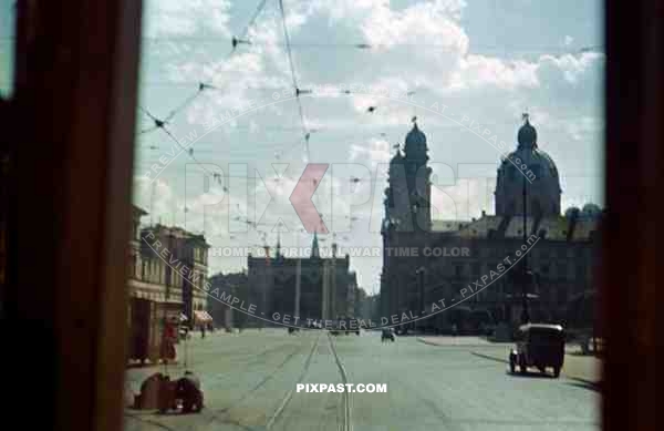 Theatiner Kirche at the Odeonsplatz in Munich, Germany 1937